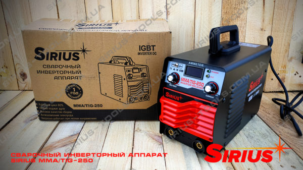 Аргоновая сварка Sirius mma/tig 250