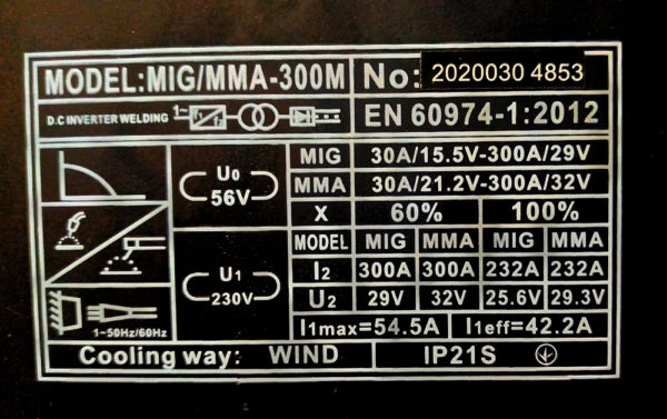 Sirius MIG/MAG/MMA/TIG-300М (4 в 1)